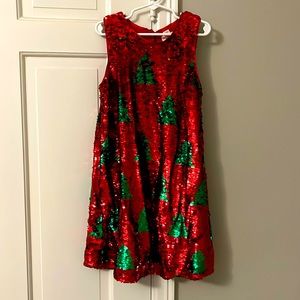 Sequin Christmas dress. Cat and Jack 6/6x